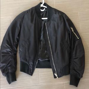 Topshop Black Bomber Jacket